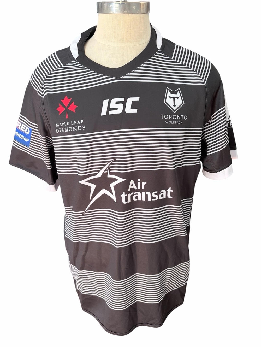 Toronto Wolfpack Men's Black & White Rugby Jersey pair of jerseys